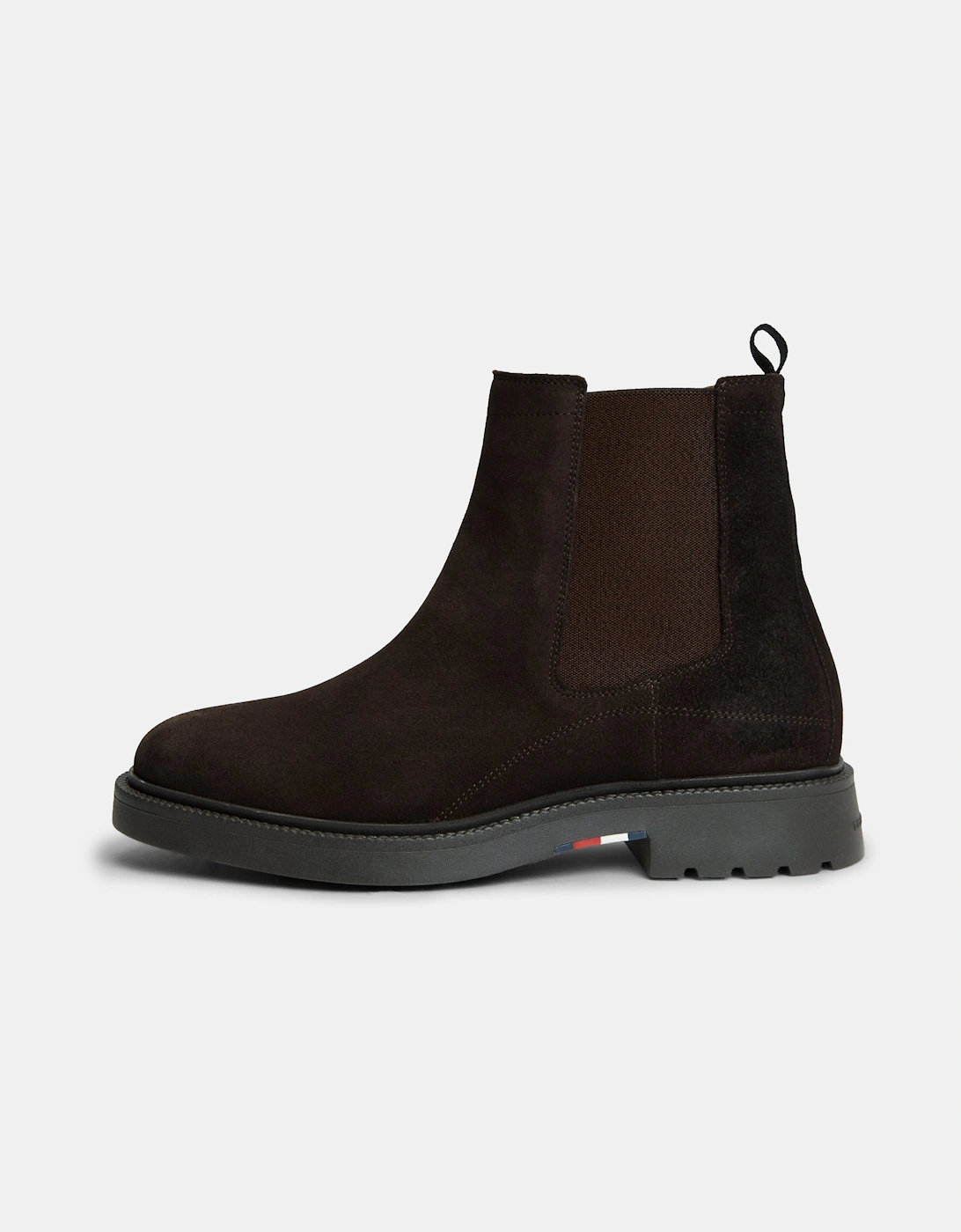 Tommy Hilfiger Corporate Casual Suede Mens Chelsea Boots - Cocoa