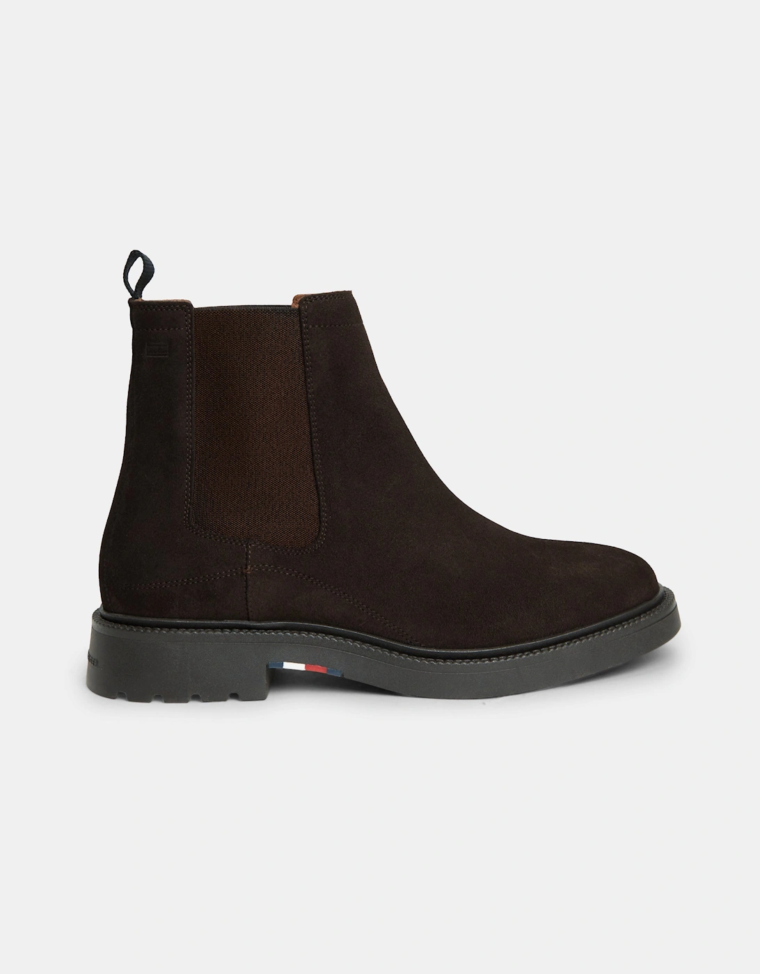 Tommy Hilfiger Corporate Casual Suede Mens Chelsea Boots - Cocoa