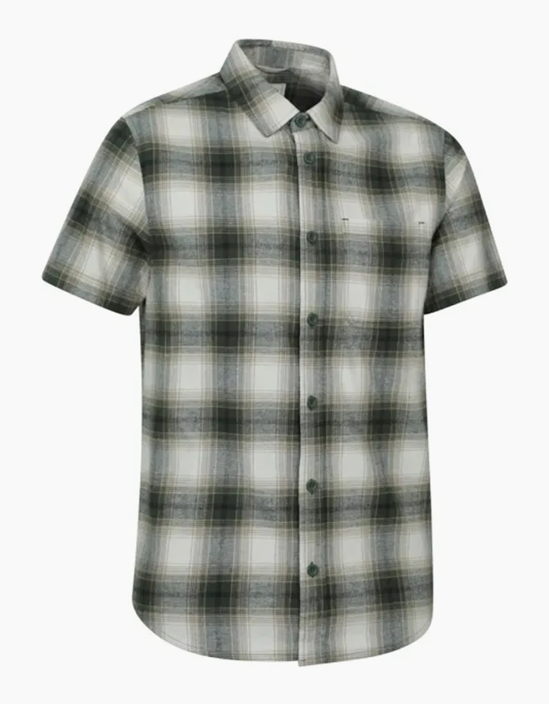 Mountain Warehouse Mens Trace Flannel Short-Sleeved Shirt