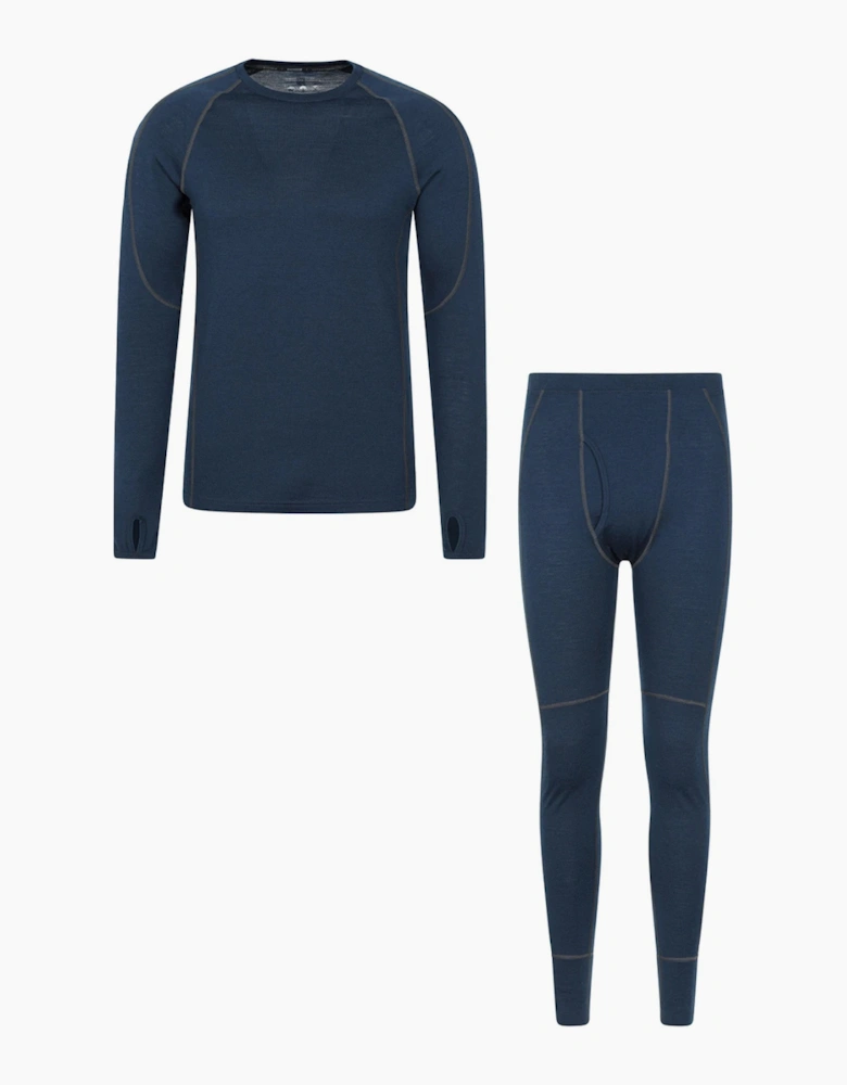 Mountain Warehouse Mens Asgard Merino Wool Base Layer Set