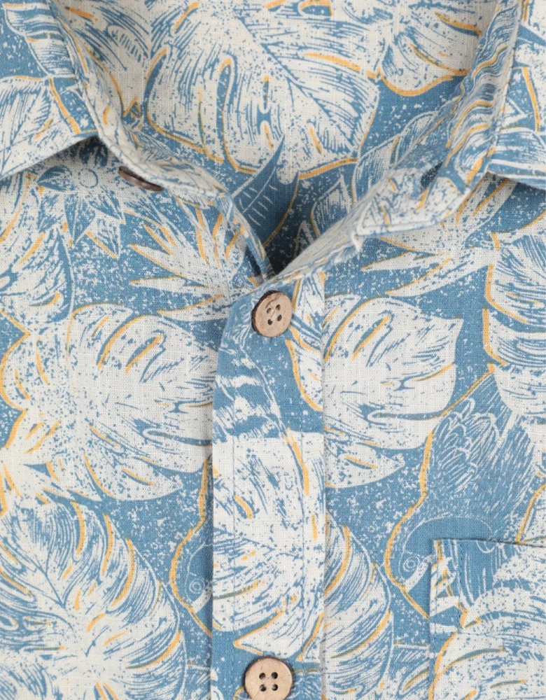 Mountain Warehouse Mens Tropical Short-Sleeved Shirt