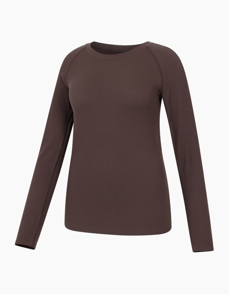 Mountain Warehouse Womens/Ladies Carmel Ribbed Seamless Thermal Top
