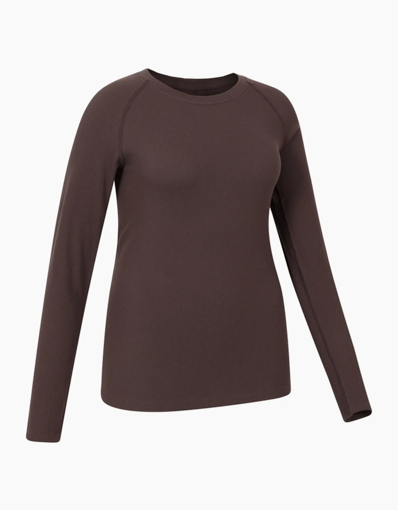 Mountain Warehouse Womens/Ladies Carmel Ribbed Seamless Thermal Top