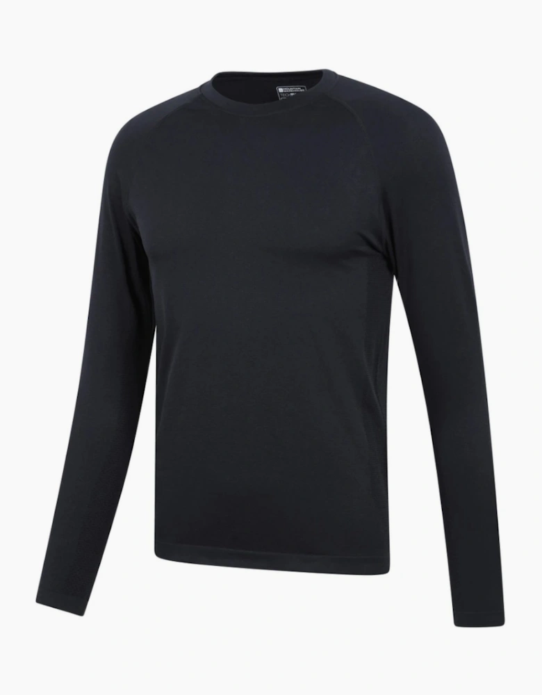 Mountain Warehouse Mens Active Seamless Raglan Base Layer Top