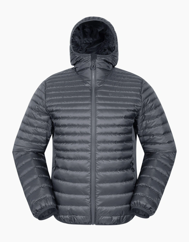 Mountain Warehouse Mens Hybrid Extreme Featherweight Down Filled Hooded Jacket