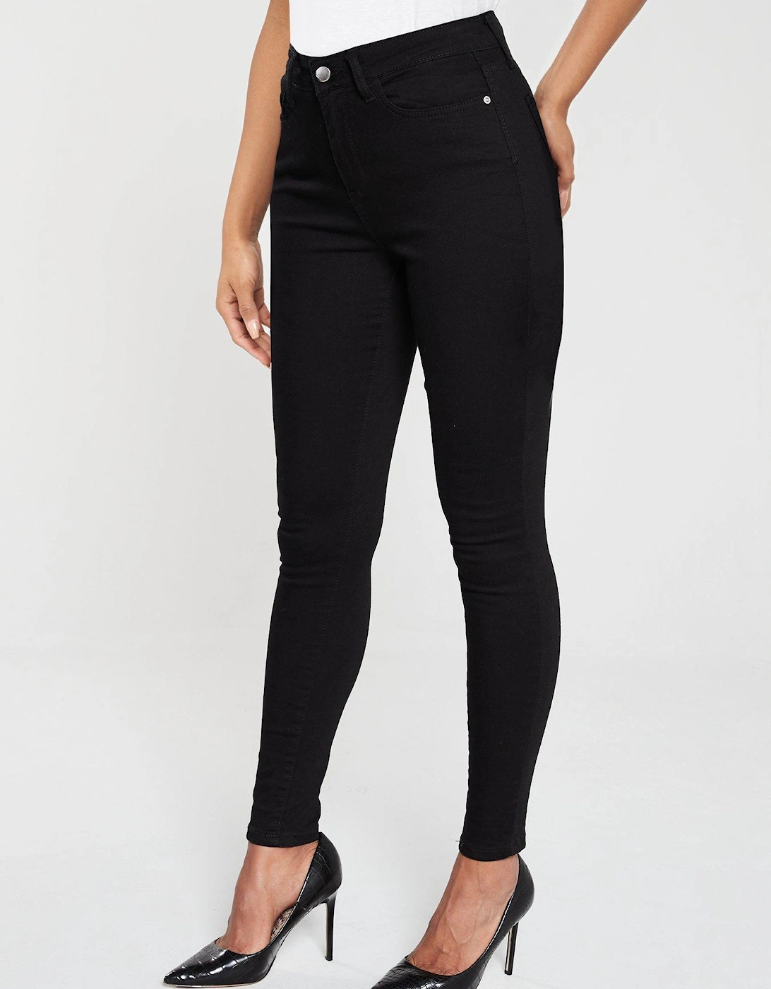 Short Florence High Rise Skinny Jeans - Black, 2 of 1