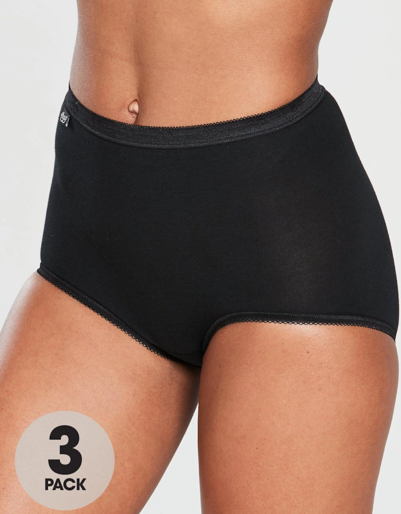 Pk 3 Maxi Briefs - Black